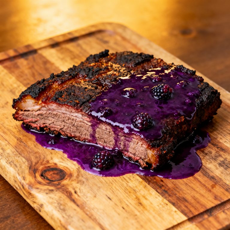 freepik_smoked-brisket-with-blackberry-reduction-charred-crust-glossy-deeppurple-glaze-rustic-wooden