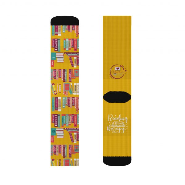 Book Lover Sublimation Socks - Image 4