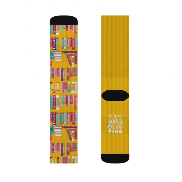 Book Lover Sublimation Socks - Image 3