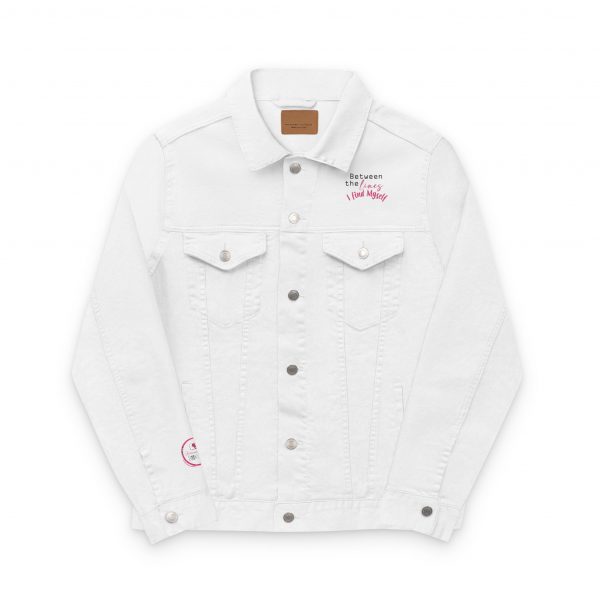 Chic Embroidered Denim Jacket for Coffee and Wine Lovers, Trendy Outerwear, Fashion Statement, Casual Wear, Gift for Her