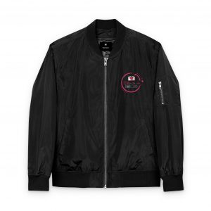 Stylish Recycled Bomber Jacket - Embroidered Fashion for Eco-Conscious Lifestyle, Perfect for Casual Outings, Gifts, and Year-Round Wear