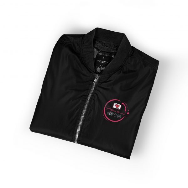 Stylish Recycled Bomber Jacket - Embroidered Fashion for Eco-Conscious Lifestyle, Perfect for Casual Outings, Gifts, and Year-Round Wear - Image 3