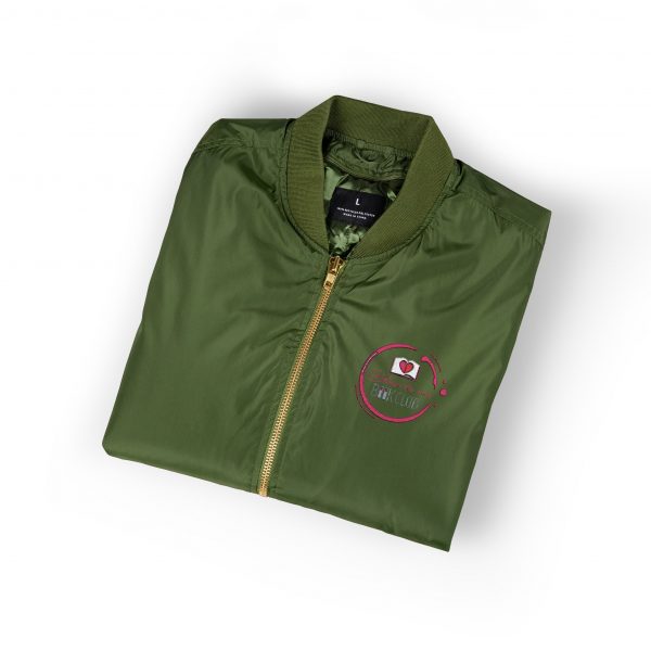 Stylish Recycled Bomber Jacket - Embroidered Fashion for Eco-Conscious Lifestyle, Perfect for Casual Outings, Gifts, and Year-Round Wear - Image 7