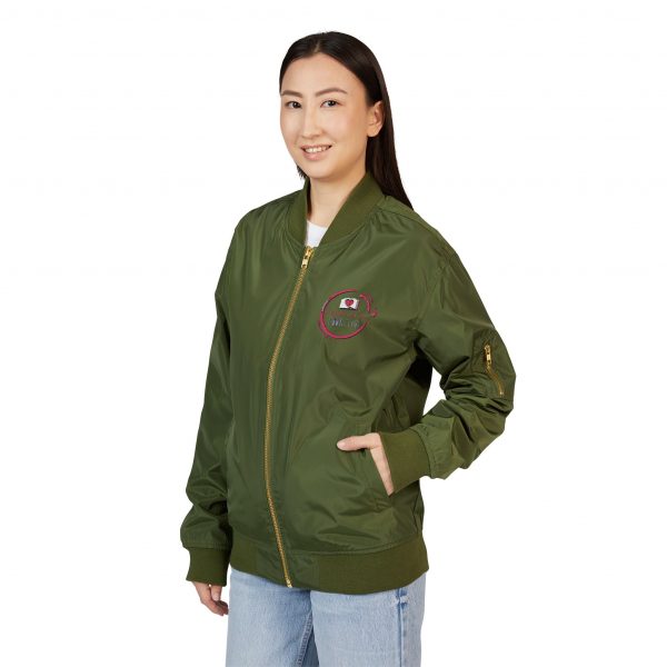 Stylish Recycled Bomber Jacket - Embroidered Fashion for Eco-Conscious Lifestyle, Perfect for Casual Outings, Gifts, and Year-Round Wear - Image 8