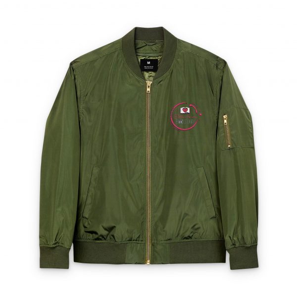 Stylish Recycled Bomber Jacket - Embroidered Fashion for Eco-Conscious Lifestyle, Perfect for Casual Outings, Gifts, and Year-Round Wear - Image 5