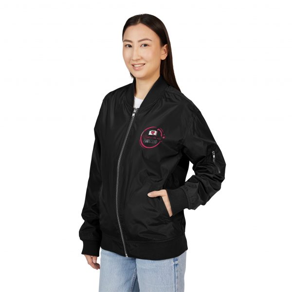 Stylish Recycled Bomber Jacket - Embroidered Fashion for Eco-Conscious Lifestyle, Perfect for Casual Outings, Gifts, and Year-Round Wear - Image 4