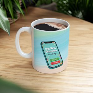 Coffee Mug - Tropical Beach Phone Screen Design (11oz/15oz)